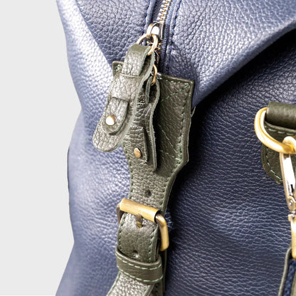 Oak Pebble Grain Leather Holdall