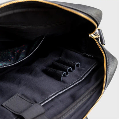Alder Pebble Grain Leather Techbag