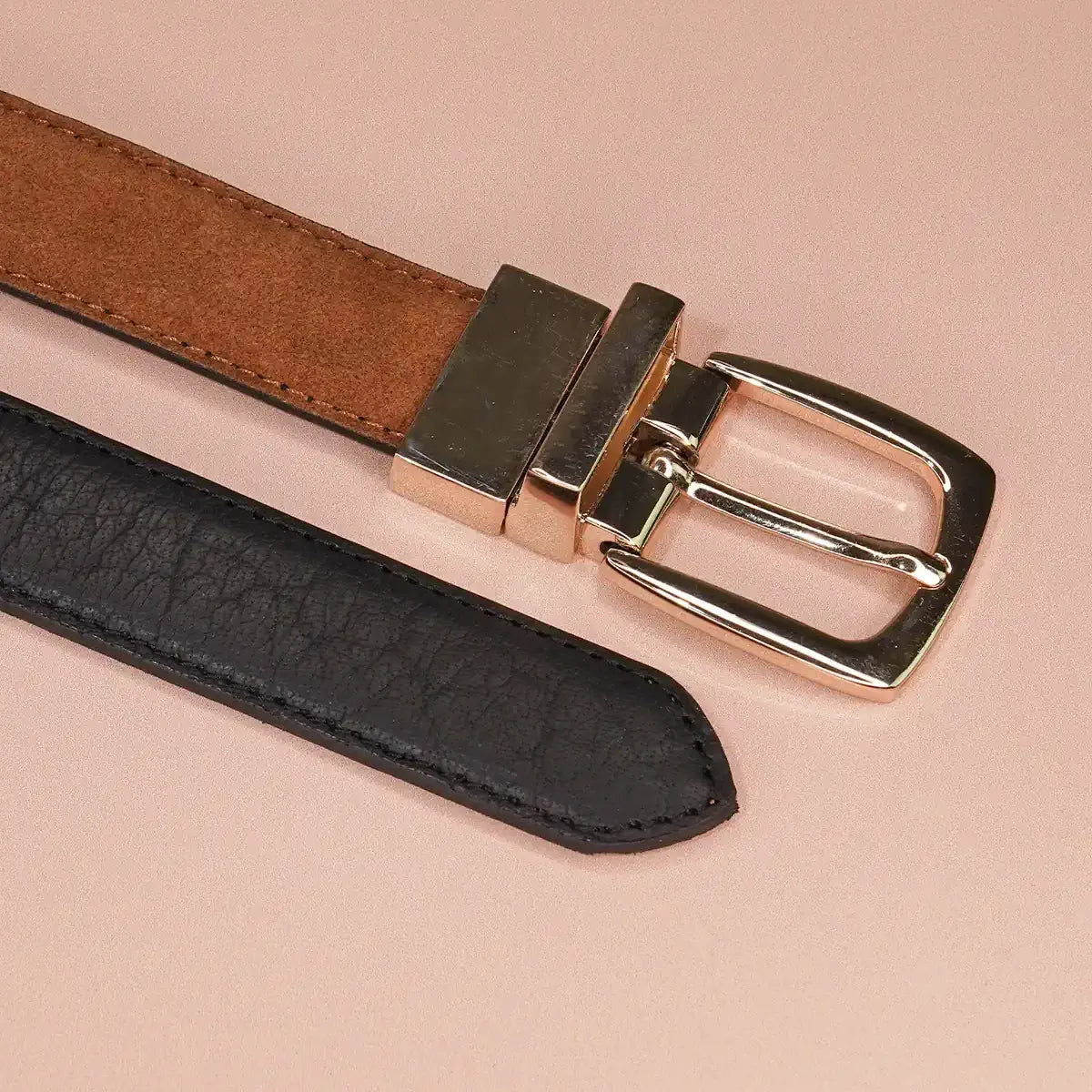 The Duo - Women's Reversible Belt by Acorn and Hide