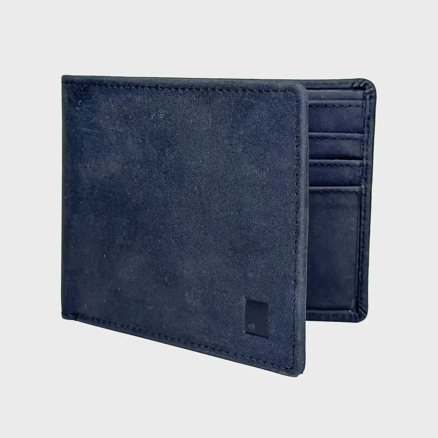 Black and Brown Leather Wallet Dispenser