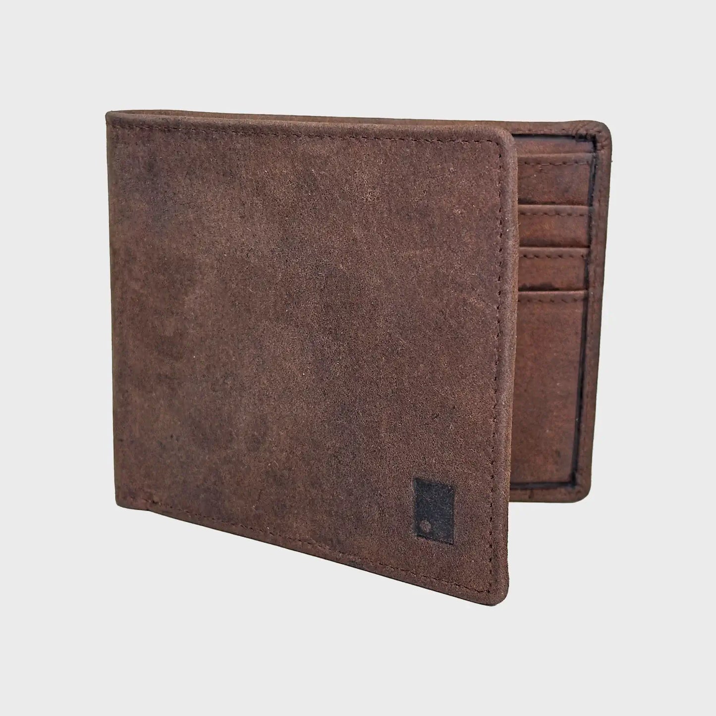 Black and Brown Leather Wallet Dispenser