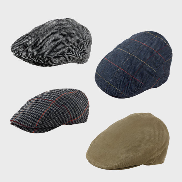 Pack of 14 Check/Textured Pony Caps