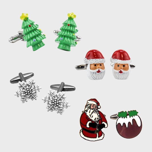 Assorted Christmas Cufflink Bundle