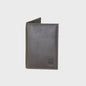 Colour-Block Leather Bi-Fold Card Holder