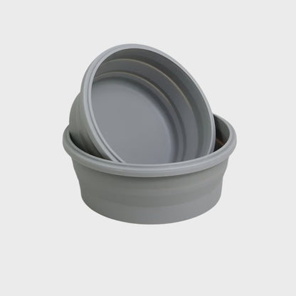 2 Piece Large Collapsible Bowl Set