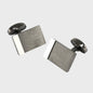 Brushed Gunmetal Rectangle Cufflinks